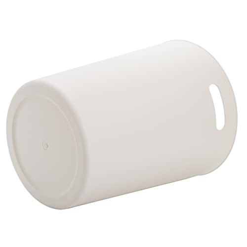 Lyellfe 6-Pack Small Trash Cans 15 Gallon Round Plastic Wastebaskets with Handles