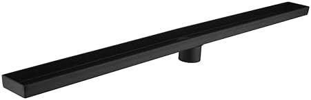 36-Inch Linear Shower Drain with Hair Strainer and Removable Cover