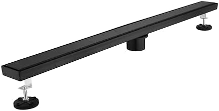 36-Inch Linear Shower Drain with Hair Strainer and Removable Cover