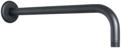 Black Round Square Shower Arm G12 Threaded Extension Holder