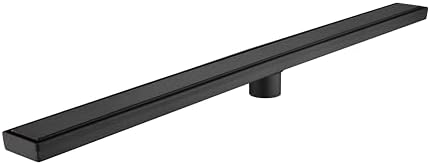 36-Inch Linear Shower Drain with Hair Strainer and Removable Cover
