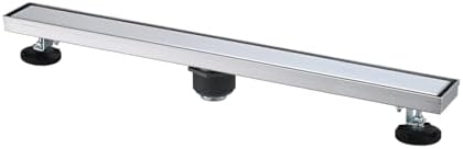 YLIEHS 28 Inch Linear Shower Drain with Hair Strainer