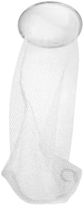 3 Inch Fine Mesh Drain Sock Strainer - White