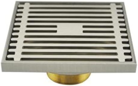 Square Floor Waste Grate in Antique Bronze or Chrome