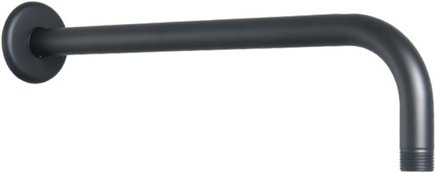 Black Round Square Shower Arm G12 Threaded Extension Holder