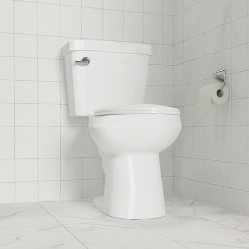 GarveeTech Elongated Toilet Seat with Slow Close and Quick-Release Hinges White