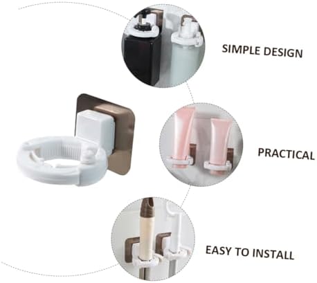STOBAZA 3pcs Wall-Mounted Shower Gel Holders