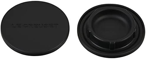 Le Creuset 25 Inch Black Mill Caps Set of 2