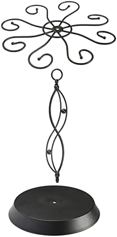 HomeRoots 8-Wine Glass Holder Stainless Steel Freestanding Rack for Wine Glasses