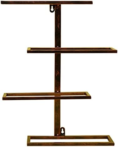 ALDEPO Wall-Mounted Wine Rack 6 Bottles Bronze