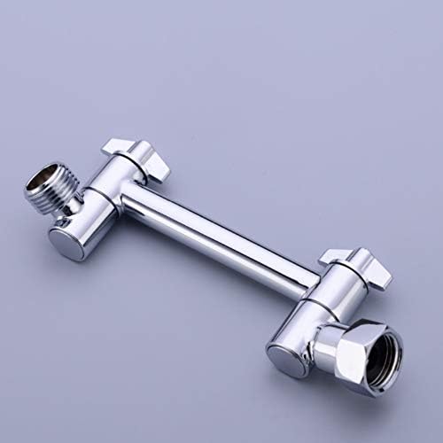 TRUSTMI 4 Inch Adjustable Brass Shower Arm Extension with Chrome Head