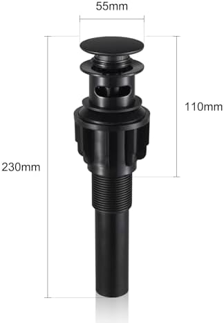 Jorilaisa Pop Up Drain Stopper Matte Black