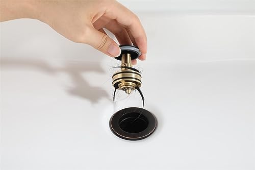PARLOS Pop Up Sink Drain Stopper with Overflow Oil Rubbed Bronze