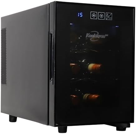 Koolatron 6 Bottle Freestanding Wine Cooler with UV Glass Door