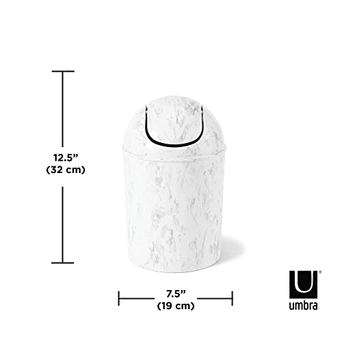 Umbra 125-Gallon Mini Trash Can with Swing-Top Lid