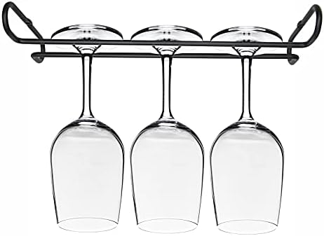 Eastbao 10 Inch Wine Glass Rack Under Cabinet Set of 4