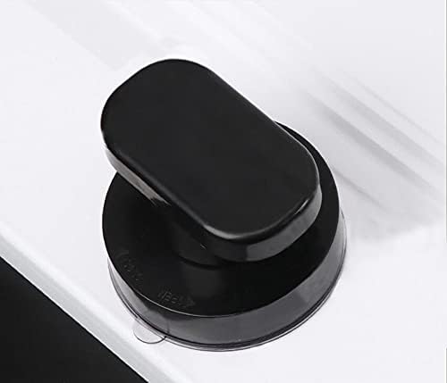WANLIAN Black Trumpet Suction Cup Door Handle