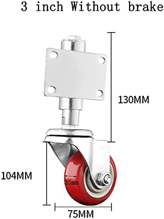 ZYFA Heavy Duty Spring Loaded Swivel Caster for Gates