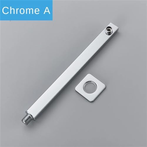 Durable Wall Mounted Shower Arm Chrome Brushed Nickel Matte Black