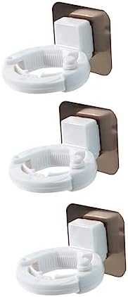STOBAZA 3pcs Wall-Mounted Shower Gel Holders
