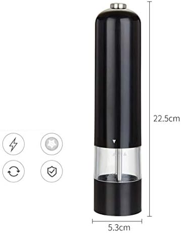 sdneNest Salt Pepper Shaker Set Stainless Steel Glass Body Adjustable Coarseness
