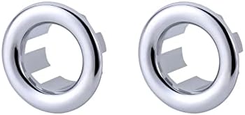 2 Pack Sink Overflow Ring Chrome