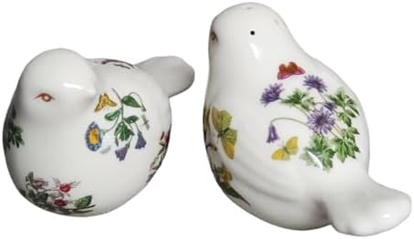 Portmeirion Botanic Garden Bird Shaped Salt Pepper Shaker Set