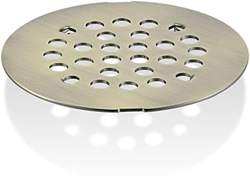 Bropury 4-14-Inch Snap-in Shower Drain Cover Stainless Steel Antique Bronze