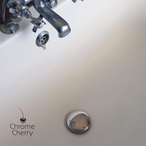 Chrome Cherry Tub Flo Drain Hair Catcher 075 x 264 Fit