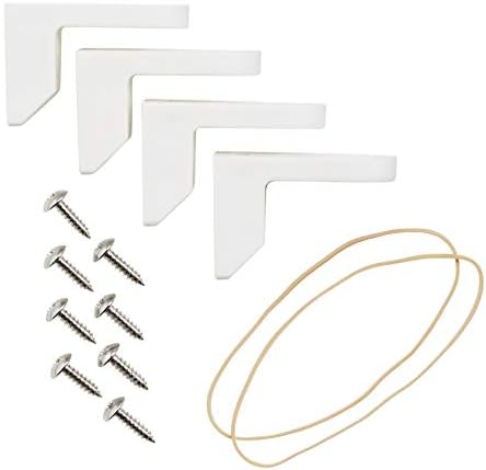 COMPAC HOME Safe-T-Bumpers - Toilet Seat Stabilizers 2 Count White