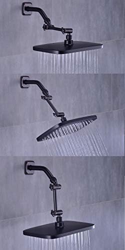 TRUSTMI 4 Inch Adjustable Shower Arm with Oil Rubbed Bronze Finish