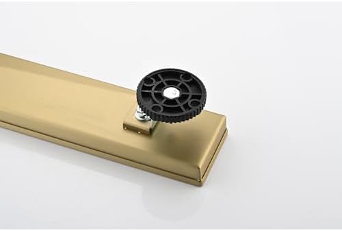 Benicabaly Linear Shower Drain with Brushed Gold Finish 1