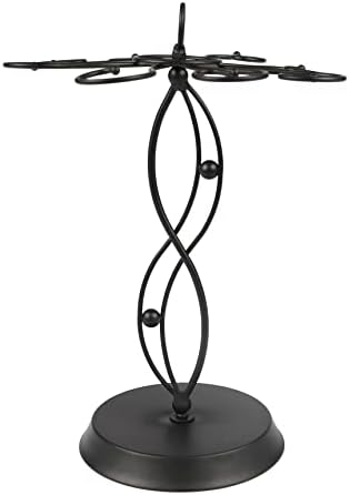 HomeRoots 8-Wine Glass Holder Stainless Steel Freestanding Rack for Wine Glasses