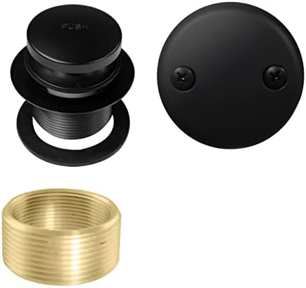 Westbrass Tip-Toe Drain Strainer Replacement Kit Matte Black 1