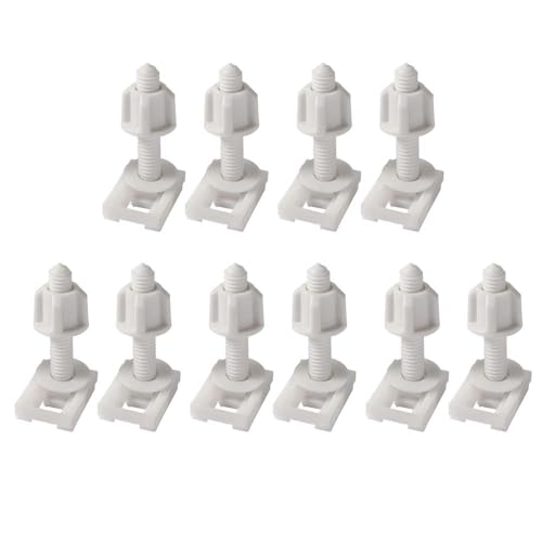 Pokinge 10pcs Toilet Seat Hinges and Screws