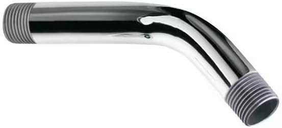 6 Shower Arm 12 in Threaded Chrome Plated Brass