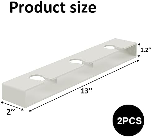 AQJUNONG 2 Pack Wine Glass Holder No Drilling Under Cabinet Rack 1