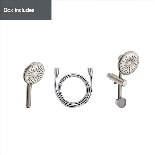 KOHLER Freespin Bellerose 3-Spray Dual Wall Mount Shower Head