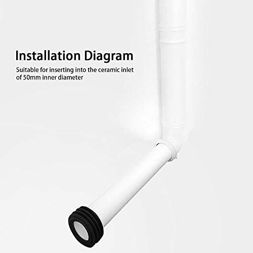 TOPINCN Concealed Toilet Water Straight Flush Pipe Tube