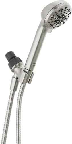 Delta 4-Spray Handheld Shower Head with Hose Brushed Nickel 75413SN