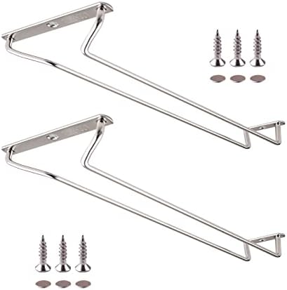 CUKE2BEET 118 Inch Stainless Steel Wine Glass Rack for Cabinet