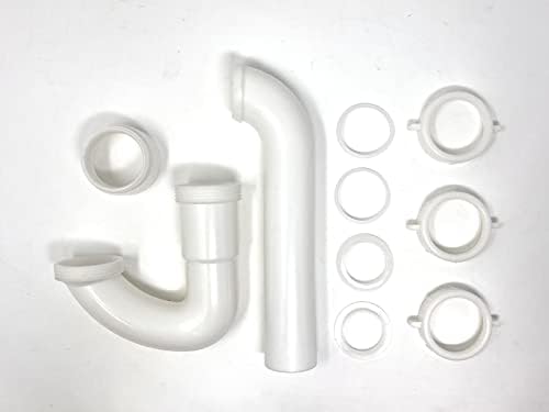 1 12 P Trap Kitchen Sink Bathroom Kit with PVC Adapter