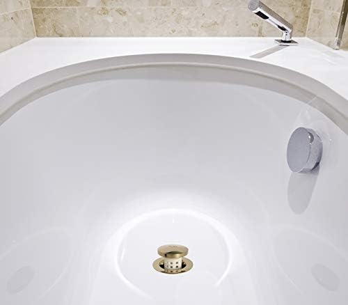 PermaFLOW Universal Tub Drain Hair Catcher with Replaceable Finish