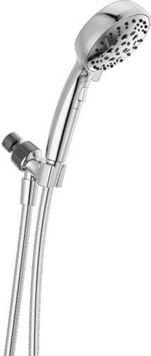 Delta Faucet 6-Setting H2Okinetic Showers Head with Chrome Hose and 175 GPM