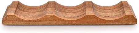 EDHAS Acacia Wood Tabletop Wine Rack Holder