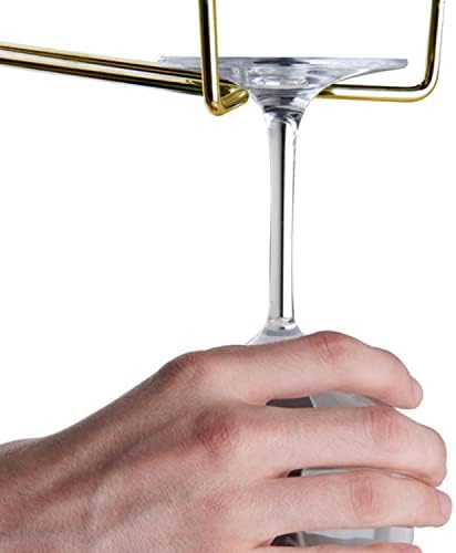 TrueCraftware 24-Inch Brass Wine Glass Rack Set of 2