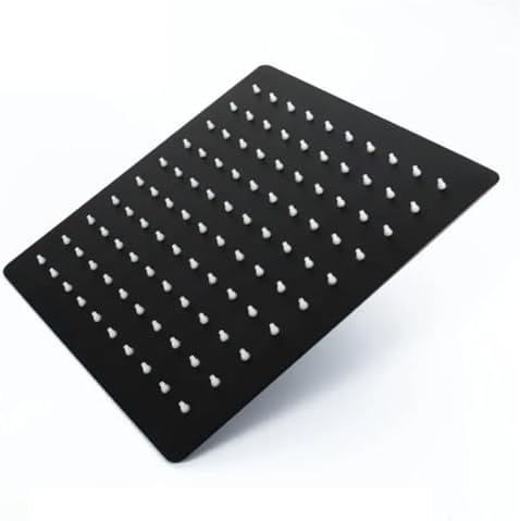 Black Round Square Shower Arm G12 Threaded Extension Holder