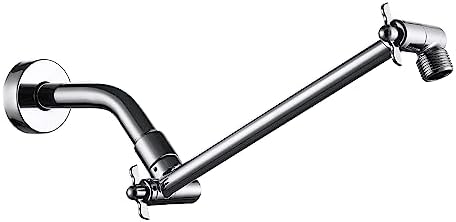 Pichrain Chrome Shower Head Extender - 10 Inch Adjustable G12 Connector