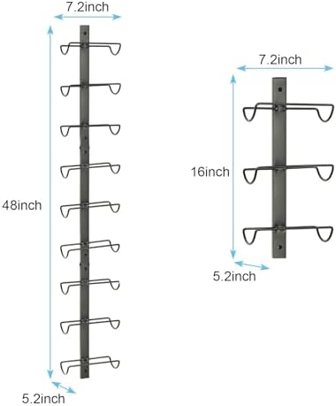Sonyabecca 9 Bottle Wall Wine Rack - Detachable Sturdy and Versatile
