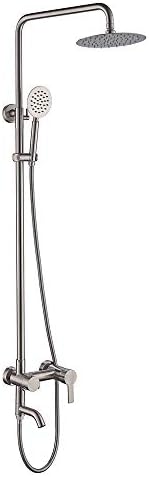 PHASAT 3 Functions Stainless Steel Shower System with Rainfall Head